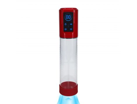 Pompka do penisa elektryczna Pumped MegaLift czerwona 20 cm - 4