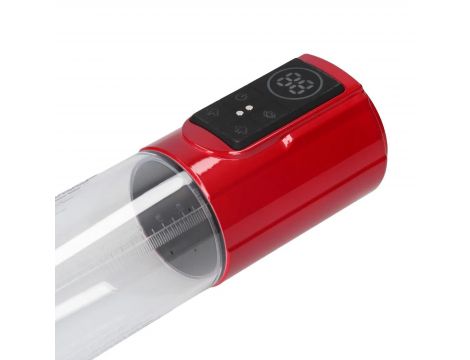 Pompka do penisa elektryczna Pumped MegaLift czerwona 20 cm - 7