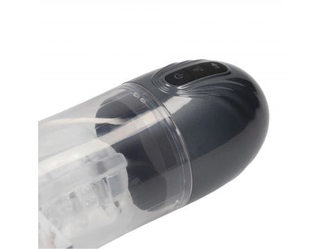 Masturbator ssąco wibracyjny Pumped SonicPull grafitowy 25 cm - 7