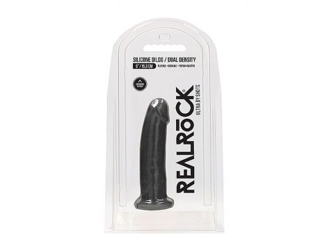 Silicone Dildo Without Balls - 15,3 cm - Black - 5