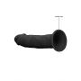 Silicone Dildo Without Balls - 15,3 cm - Black - 5
