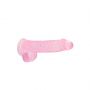 Realistyczne dildo z jądrami RealRock Crystal Clear 17 cm - 6