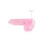 Realistyczne dildo z jądrami RealRock Crystal Clear 17 cm - 5