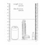 Dildo realistyczne z jądrami transparentne RealRock 17 cm - 3