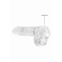 Dildo realistyczne z jądrami transparentne RealRock 17 cm - 2