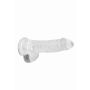 Dildo realistyczne z jądrami transparentne RealRock 17 cm - 7
