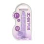 Dildo realistyczne RealRock z jądrami fioletowe 18 cm - 2