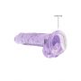 Dildo realistyczne RealRock z jądrami fioletowe 18 cm - 3