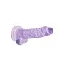 Dildo realistyczne RealRock z jądrami fioletowe 18 cm - 6