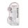 Dildo realistyczne z jądrami RealRock Crystal Clear transparentne 21 cm