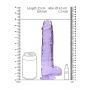 Dildo realistyczne RealRock z jądrami fioletowe 23 cm - 4