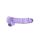 Dildo realistyczne RealRock z jądrami fioletowe 23 cm