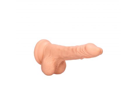 Dildo realistyczne z jądrami RealRock TPE 19 cm - 5