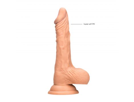 Dildo realistyczne z jądrami RealRock TPE 19 cm - 6