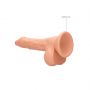 Dildo realistyczne z jądrami RealRock TPE 19 cm - 10