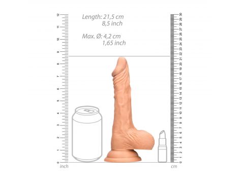 Dildo realistyczne RealRock z jądrami 21.5 cm - 8