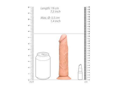 Dildo realistyczne RealRock bez jąder 19 cm - 7