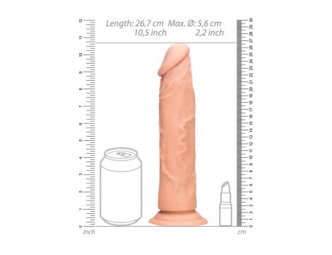 Dildo realistyczne RealRock bez jąder 24 cm - 8