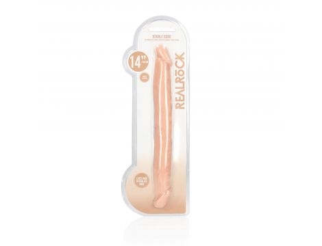 Dildo podwójne RealRock TPE 36 cm - 2
