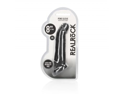 Realistyczna przedłużka na penisa RealRock 22 cm - 3