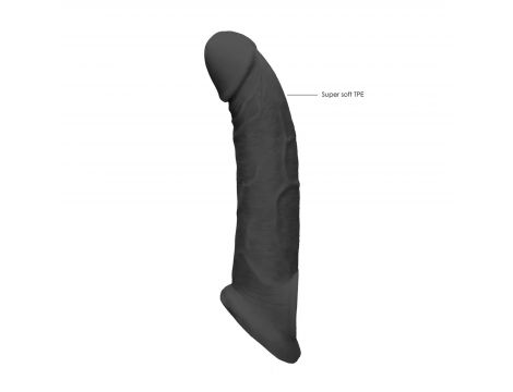 Realistyczna przedłużka na penisa RealRock TPE 20 cm - 8