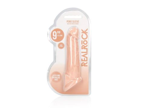 Przedłużka na penisa RealRock realistyczna TPE 20 cm - 4
