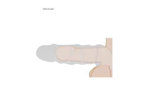 Przedłużka na penisa RealRock realistyczna TPE 20 cm - 5