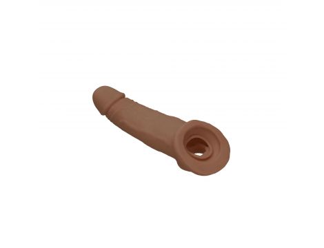 Superrealistyczna przedłużka na penisa RealRock TPE 20 cm - 6