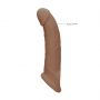 Superrealistyczna przedłużka na penisa RealRock TPE 20 cm - 8