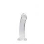 Przezroczyste dildo nieralistyczne z przyssawką RealRock 17 cm - 3