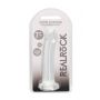 Przezroczyste dildo nieralistyczne z przyssawką RealRock 17 cm - 5