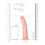 Slim Realistic Dildo with Suction Cup - 7""""/ 18 cm - 7