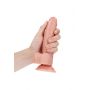 Dildo realistyczne RealRock zakrzywione z moszną i przyssawką 18 cm - 8