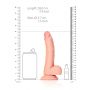 Dildo realistyczne RealRock zakrzywione z moszną i przyssawką 18 cm - 6