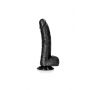Dildo realistyczne zakrzywione RealRock z moszną i przyssawką 20,5 cm - 2