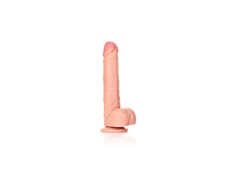 Straight Realistic Dildo  Balls  Suction Cup - 10""""/ 25,5 cm