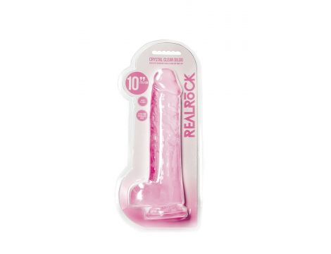 Realistyczne dildo z jądrami RealRock 25,4 cm - 7