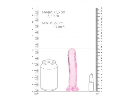 Straight Realistic Dildo with Suction Cup - 6'' / 14,5 - 3