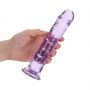 Dildo realistyczne RealRock przezroczyste z przyssawką 20 cm - 3