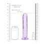 Dildo realistyczne RealRock przezroczyste z przyssawką 20 cm - 7