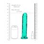Dildo realistyczne RealRock przezroczyste z przyssawką 20 cm - 4