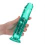 Dildo realistyczne RealRock przezroczyste z przyssawką 20 cm - 3