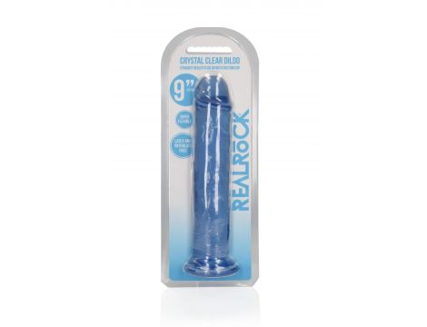 Dildo realistyczne RealRock przezroczyste z przyssawką 23 cm