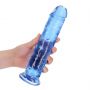 Dildo realistyczne RealRock przezroczyste z przyssawką 23 cm - 4