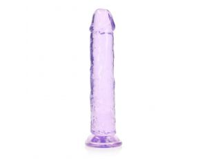 Dildo realistyczne RealRock przezroczyste z przyssawką 23 cm