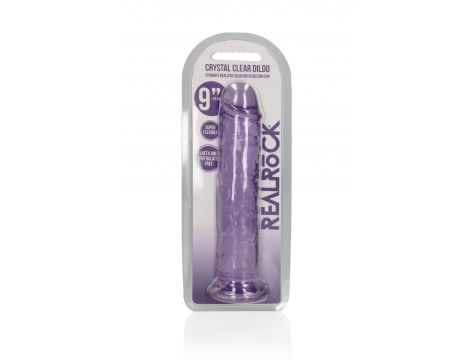 Dildo realistyczne RealRock przezroczyste z przyssawką 23 cm - 5
