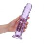 Dildo realistyczne RealRock przezroczyste z przyssawką 23 cm - 7