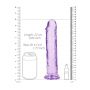 Dildo realistyczne RealRock przezroczyste z przyssawką 23 cm - 3