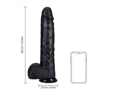 Extra Large Straight with Balls 38 cm - Black - 8