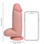 Dildo realistyczne RealRock grube z moszną 20,3 cm PVC - 8
